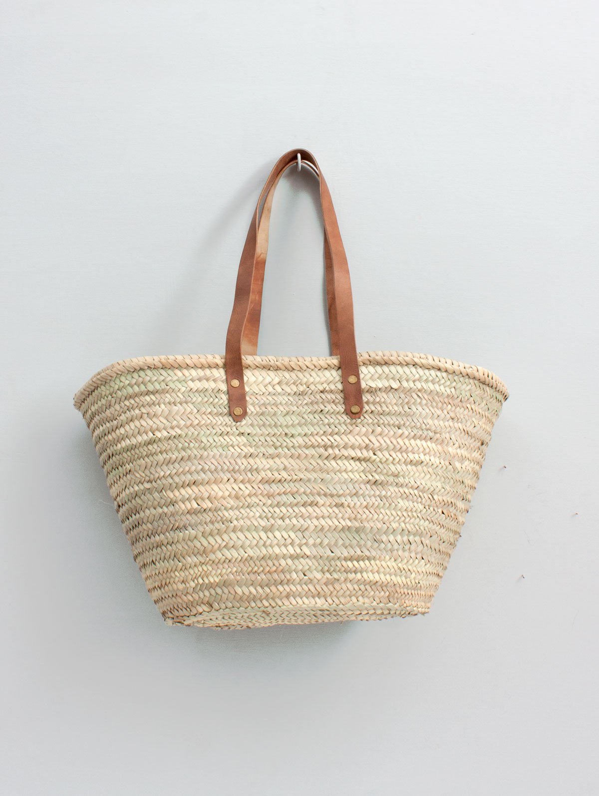 leather basket bag